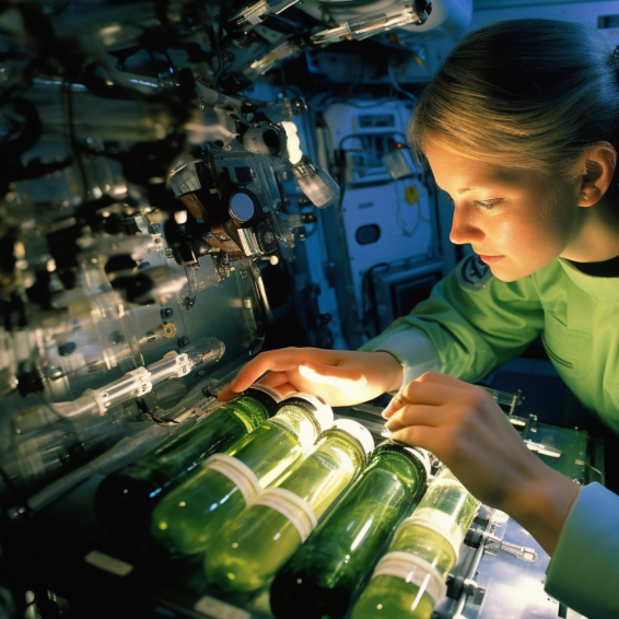 Microalgae for Space